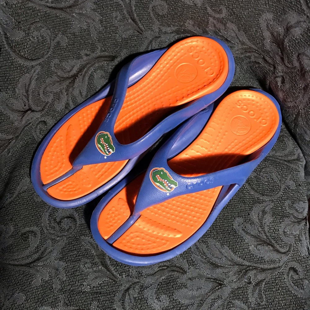 Univ of Florida Gators Crocs Flip Flops